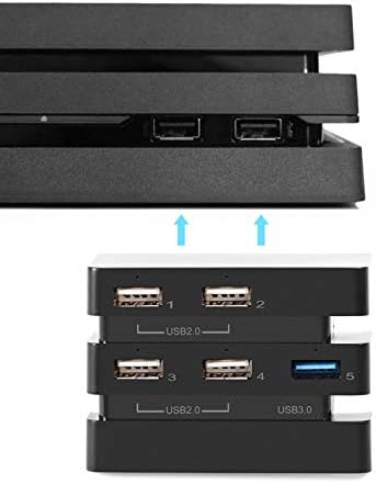 Wese Multi-Port USB Hub, fácil instalação de expansão do controlador de hub do adaptador Adaptador de hub Adaptador exclusivo