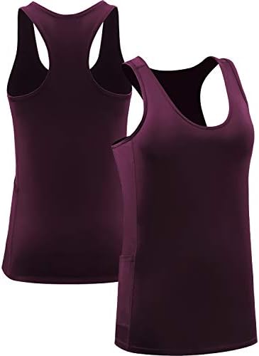 Cadmus Women 3 pacote tanque de treino esbelto para ioga camisetas de corrida seca camisetas