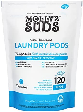 Molly's SUDS LAPUNDRY DEMERGENT PODS | Detergente natural para a pele sensível | Ultra Concentrado e Luta de manchas