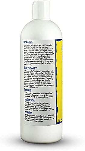 Terra -terra hipoalergênica shampoo de cachorro, fragrância grátis, 16 onças - shampoo de estimação para pele e alergias sensíveis