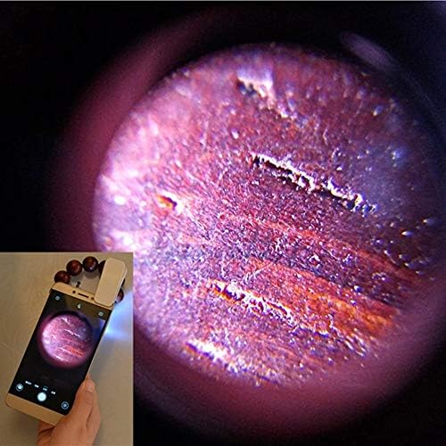WEIPING - MINI LIPURAS PORTÁVEIS COM LUZ LUZ UV LIGHT HD DOLHAÇÃO 60X Microscópio de identificação de jóias Iluminado Avanos