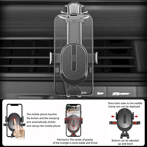 Portador de telefone celular Fehlot para carro, suporte para telefone para pára -brisa/painel/janela, monte de telefone