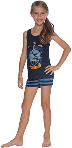 Harry Potter All House Crest Cotton Tank Top Pijama Short Set By Intimo