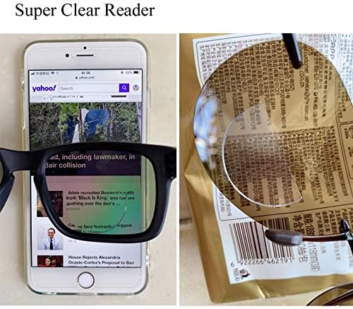 5 pacote, 1,00 excelente visão reutilizável lentes bifocais leitor de imersão de leitura de leitura de leitura de lentes de segurança de óculos de sol com óculos de sol com óculos de segurança Adicionar óculos de segurança Adicionar óculos de proteção