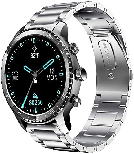 Compatível para bandas de smartwatch Tinwoo, YouKei Soletim de Substituição de Metal de Aço Anterior Compatível para Tinwoo T20W Smartwatch