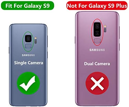 Modos Logicos Samsung Galaxy S9 Caso, [carteira destacável fólio] [2 em 1] [armazenamento em dinheiro com zíper] [até 14