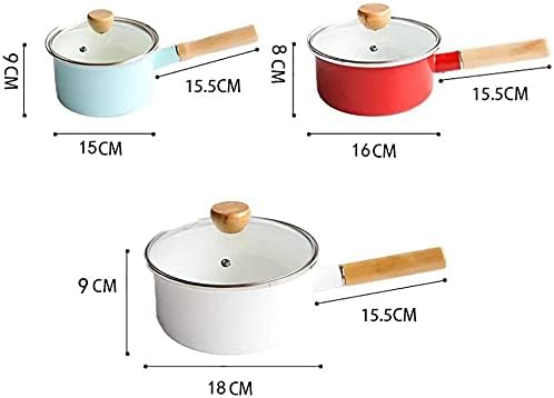 Pasta potes panela panela pequena panela de molho multiuso com molho de tampa Fácil limpo e lava -louças panela de sopa segura