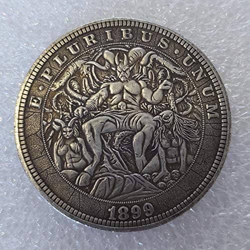 Moeda Americana Stray 1899 Coin Favorito, prateado com cobertura protetora, história de moeda não descoberta