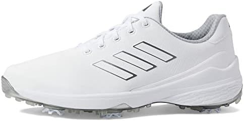 tênis de golfe zg23 masculino adidas, ftwr branco/escuro prateado metálico/prata met, 10.5