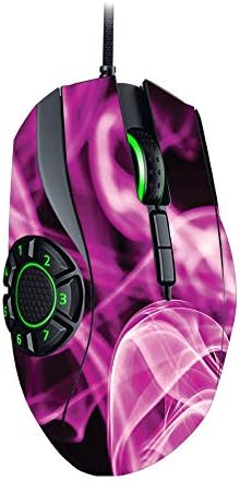MightySkins Skin Compatível com Razer Naga Hex V2 Mouse de jogos - chamas rosa | Tampa protetora, durável e exclusiva do encomendamento de vinil | Fácil de aplicar, remover e alterar estilos | Feito nos Estados Unidos