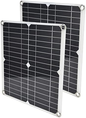Walfront monocristalina kit de partida solar 2pcs 15w Painel solar flexível LCD Display Carregador solar para carregamento de emergência