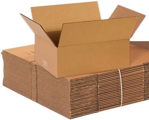 Parceiros Brand 14x10x6 Caixas de papelão corrugadas | Caixas a granel de atacado fortes e caixas de remessa Aviditi Médio | Caixa de papelão ondulado para embalagem, movimentação e armazenamento
