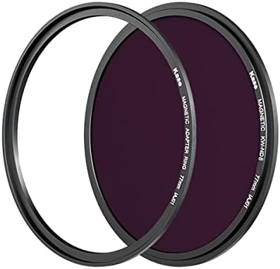 Kase 72mm Wolverine Magnetic Nd8 Filtro de densidade neutra com lente de 72 mm Adaptador para lente da câmera, vidro óptico