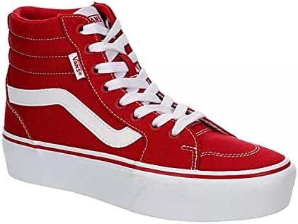 Vans Unisisex Filmore High Platform Canvas Sneaker - Tango Red