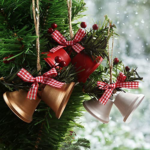 Ornamento de árvore de Natal - sinos personalizados de árvores de Natal, jingle sinos, lembrança para decoração de casa pingente