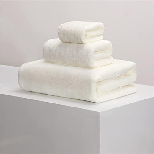 Toalha de banho de veludo de neve Klhdgfd Três conjuntos de homens e mulheres a água da família não pode secar toalha de cabelo