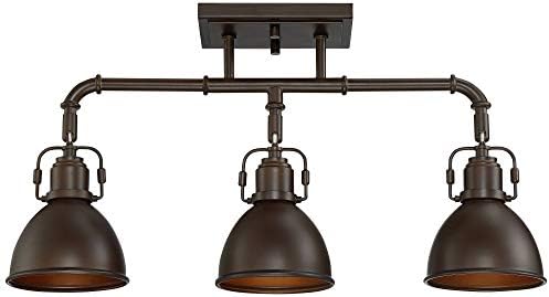Track Pro Wesley 3-Light Rubbed Bronze Track Fixture