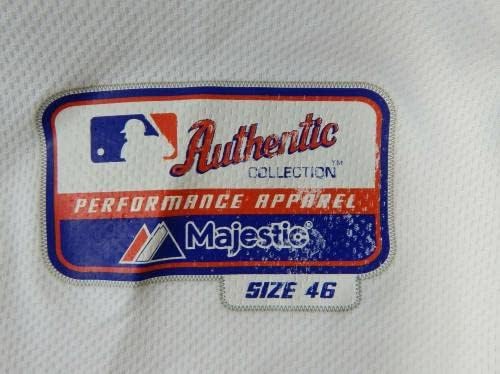 Miami Marlins Justin Bohn #11 Game usou White Jersey DP13736 - Jerseys MLB usada para jogo MLB