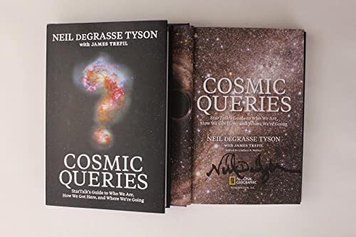 Neil DeGrasse Tyson assinou o autógrafo Cosmic Queries Book A - astrofísico de renome mundial, diretor de Hayden Planetarium,