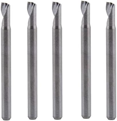 Ferramentas de corte XMeifeits 5pcs 3.175x7mm mills de extremidade de flautas de flauta única de carboneto