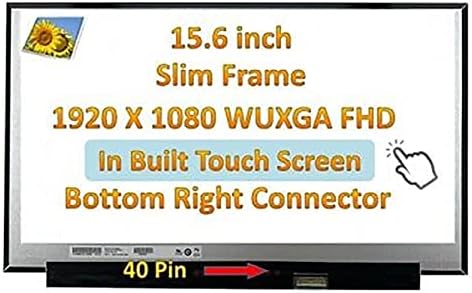 WZQRPS NV156FHM-T06 NV156FHM T06 Laptop de substituição de 40 pinos LED LCD Digitalizador de tela de toque LCD Digitalizador