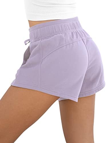 Shorts de suor de Ododos Women com bolsos algodão francês Terry String Summer Summer Summer Casual Lounge Shorts