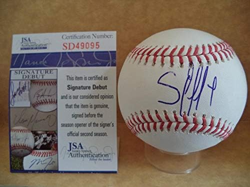 Jesus Sanchez Tampa Bay Rays Signature Surve assinou M.L Baseball JSA SD49095