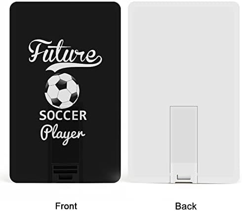 Futuro jogador de futebol USB Memory Stick Business Flash-Drives Cartão de crédito Cartão de cartão bancário