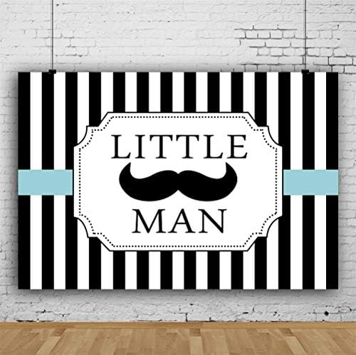 LaeAcco 5x3ft Little Man Tema Background Vinil Boy Baby Shower Photografia