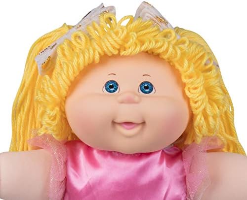 Boneca clássica de cabbage patch infantil com cabelo de verdade, 16 - boneca de bebê adotável de estilo retro vintage