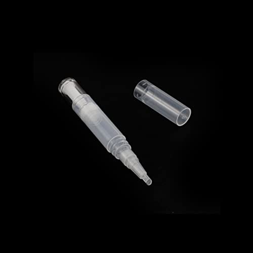 Crapyt 5 pcs Cutículas vazias canetas devem ser embaladas separadamente para base/essência/loção líquida, etc. 5ml 0,63 × 4,8 canetas de torção transparentes