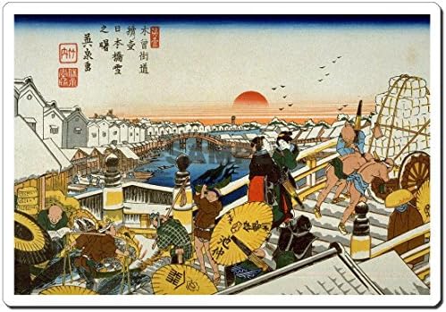 1010 UTAGAWA HIROSHIGE - NIPPONBASHI UKIYO -E MOUSE PAD