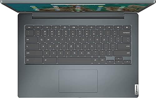 Lenovo mais novo Ideapad 3 Chromebook 14 Laptop, Intel Celeron N4020, 4 GB de RAM, espaço de 128 GB, wifi, webcam, Bluetooth, 10 horas de bateria, Chrome OS, abyss blue, fone de ouvido JVQ