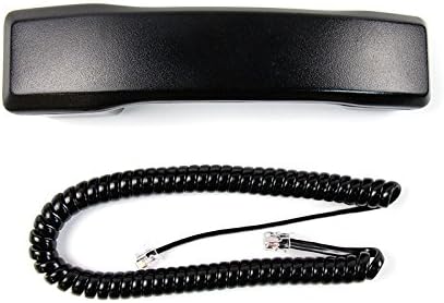 O aparelho preto de substituição do lounge VoIP com cordão encaracolado para Nortel Norstar M Phone M7100 M7208 M7310 M7324 M2008 M2616 M5316