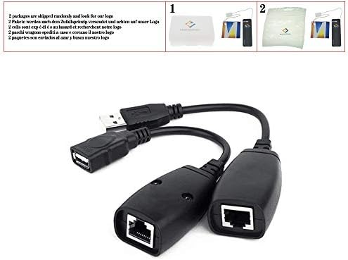 USB 2.0 masculino a feminino CAT6 CAT5 CAT5E 6 RJ45 LAN Ethernet Rede Extensor Extensão Repetidor de Adaptador Cabo,