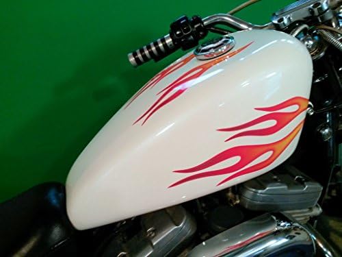 Decalques de Harley Davidson - Edição de Airbropcled No. 6 - Lemon/Cherry - Decalques de chama Hot Rod para tanque de motocicleta,