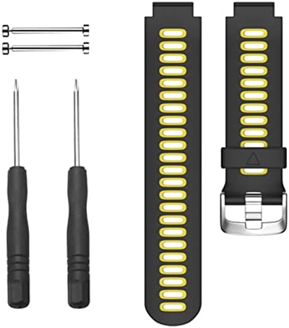 Buday Soly Silicone Strap Substacement Watch Band para Garmin Forerunner 735XT/235/620/630 Watch