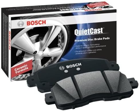 Bosch BC1363 SIMELTCAST Premium Ceramic Disc Brake Pad Conjunto - Compatível com o Cadillac Escalade selecionado, XTS; Chevrolet Avalanche, Silverado, Suburbano, Tahoe; GMC Savana, Sierra, Yukon XL + More; FRENTE