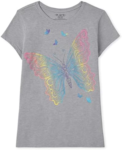 The Children's Place Girls the Children's Place Girls Rainbow Butterfly Tee