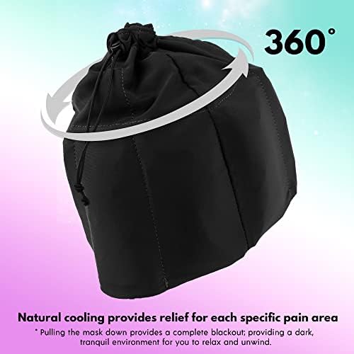 Chapéu de embalagem de gelo reutilizável para alívio da enxaqueca; Captura de enxaqueca quente/fria para alívio da dor de cabeça;