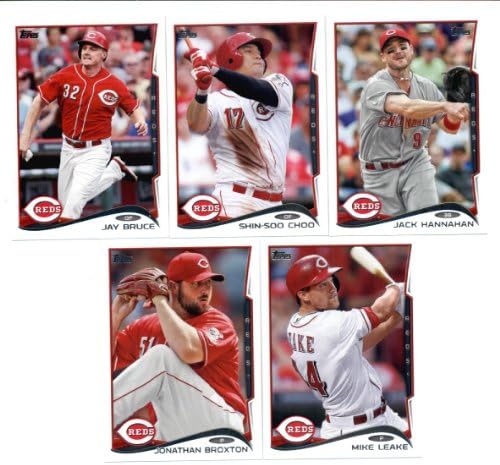 Cincinnati Reds Topps Baseball Cards Team Sets: 2012, 2013 e 2014 Série 1 e 2
