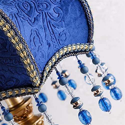 Melhor comprar lâmpada de mesa azul de luxo de estilo Tiffany Blue lumin