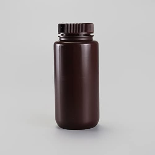 Adamas-beta 500ml Laboratório HDPE de plástico HDPE com tampas, garrafa de amostra química da boca de reagente de 50pcs reagente