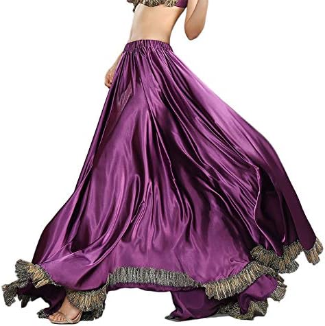 Royal Smeela Belly Dance Salia Belly dançarina figurinos para mulheres Captina de cetim Maxi Slit Flamenco Saias