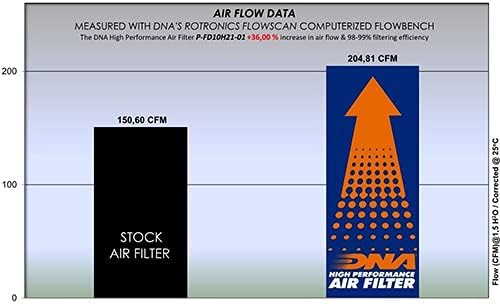 Filtro de ar de alto desempenho de DNA compatível com Ford EcoSport 1.5L Gasolina PN: P-FD10H21-01