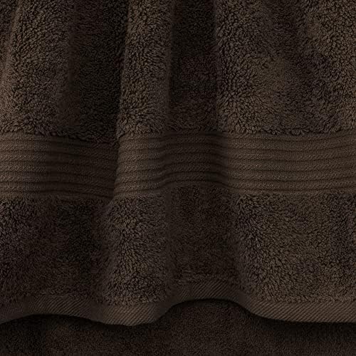 Panos de algodão para banheiro, 13 x 13 polegadas toalhas de algodão turco absorventes de luxo, toalhas de rosto pequeno, panos marrons