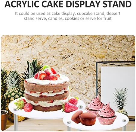 Bolo de casamento de Yarnow Bolo de biscoito bolo de biscoito de acrílico cupcake stand acrílico 3 pneu cupcake torre 3 cupcakes de camada STAND STAND ACRYLIC STAND STAND STANC