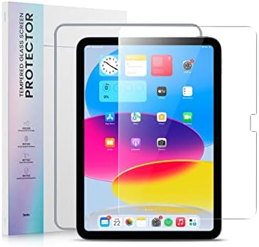 Protetor de tela Benks projetado para nova geração do iPad 10, 9H HOMED TEMPERED FILM COMPATÍVEL com Apple lápis, Anti Scratch,