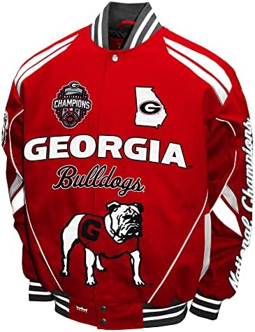 Franquia Clube Mens Georgia Bulldogs Twill 2022 Campeões Nacionais Campeões