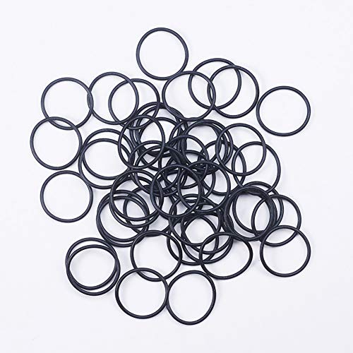 OTHMRO 50pcs Nitrile Rings Rings, arame de 2 mm DIA 29mm od métrica de vedação NBR arruelas de borracha para óleo ou ar, encanamento profissional, reparo de carro, conexões de ar ou gás preto